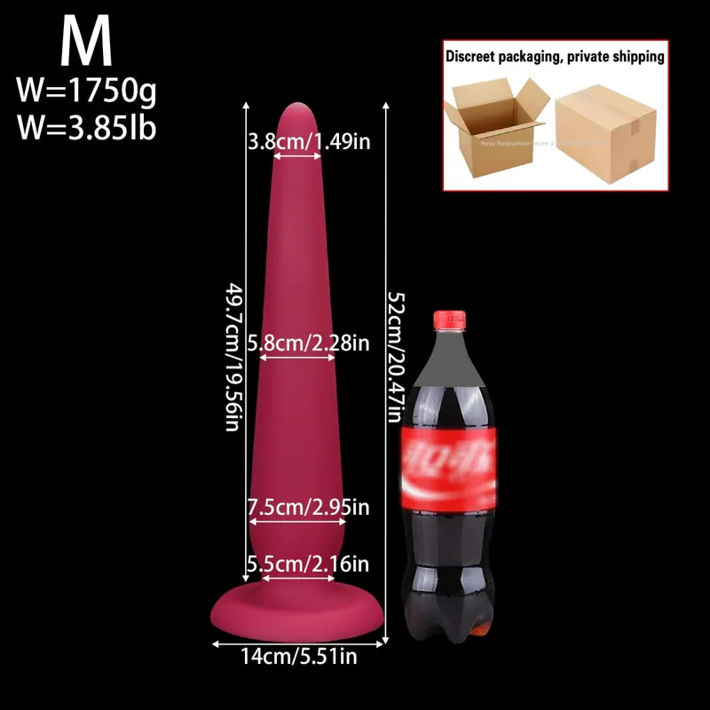 66cm Super Mahaba Malaki Anal Plug Malaking Makapal Butt Plugs Pagsasanay Anal Dilator Laruang Prostate Massager Pang-adultong Anal Sex Toy Para sa mga Babae Lalaki — image 9