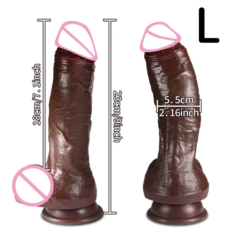 Realistisk dildo med sugkopp Enorma dildos Sexleksaker för vuxna för kvinnor män Fake Dick Stor penis Anal Butt Plug Erotisk Sex Shop 18+ — image 17