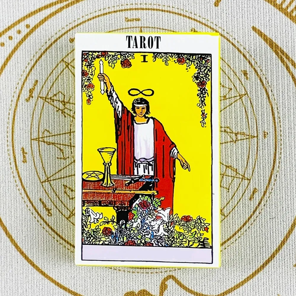 Hot-selling Tarot Deck 78 Cards English Version Divination Tarot Cards Board Games Cards Game with Guidebook For Beginners