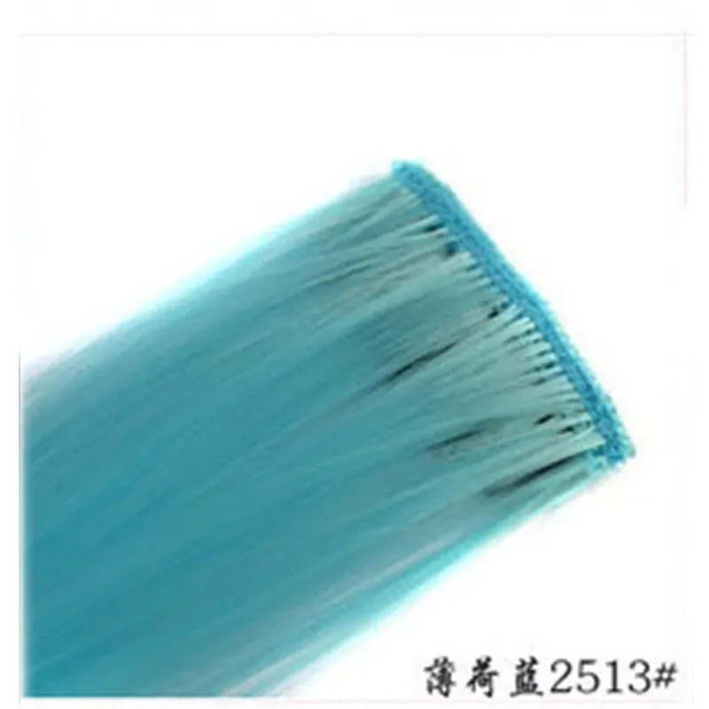 1Pc Ombre Color Clip In Hair Extension Heat Resistant Synthetic Hair Piece Colored Braids Hair Extensions Women Party Cosplay