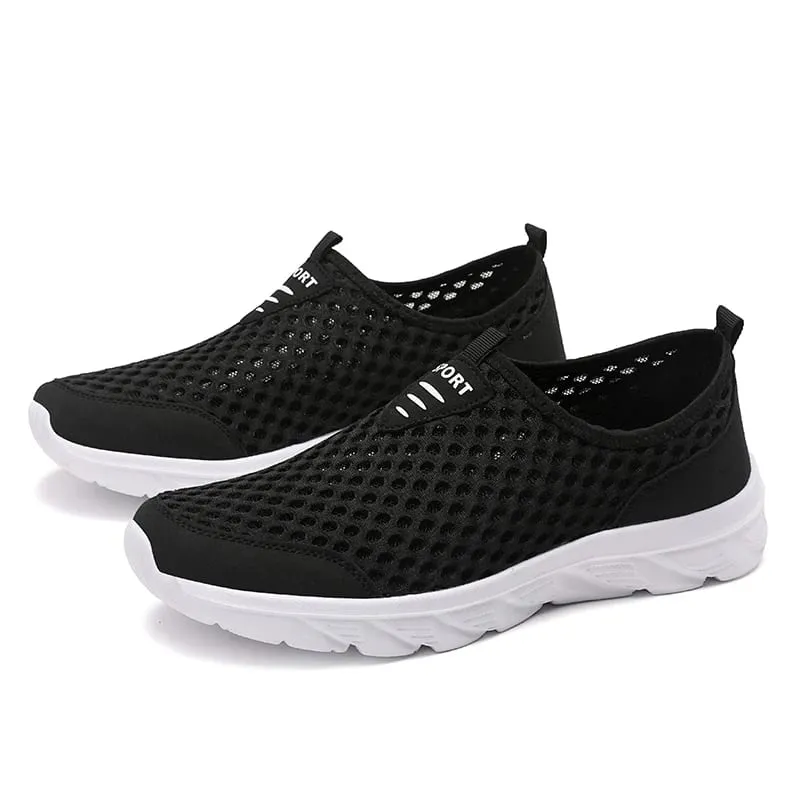 Sapatos casuais masculinos leves respirável deslizamento em tênis casuais masculinos anti-deslizamento sapatos de caminhada ao ar livre tamanho 39-46