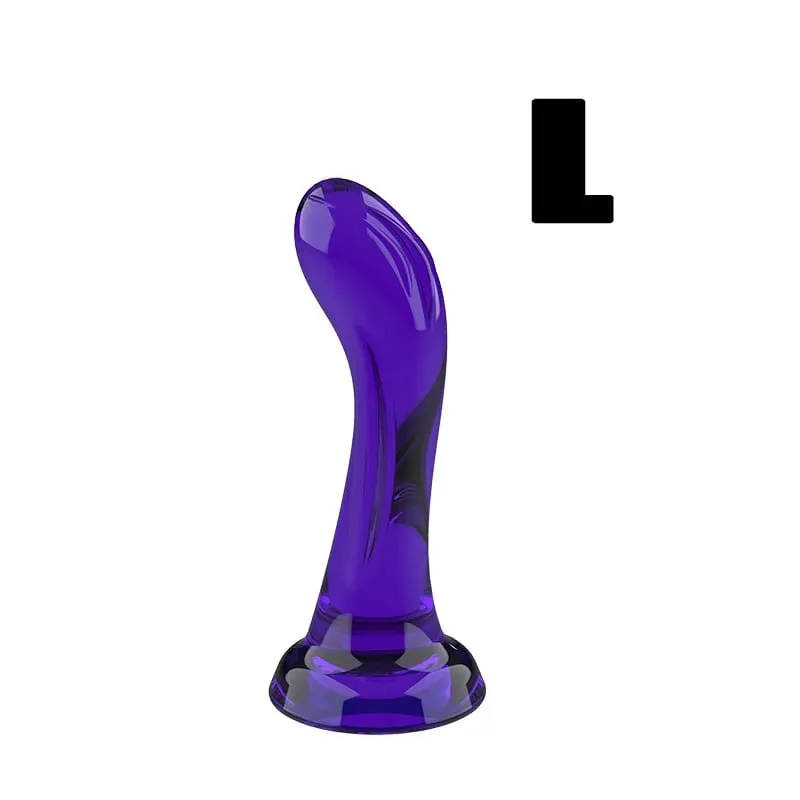Consolador realista curvado con ventosa fuerte, juguete sexual de punto G suave y Flexible para mujeres y hombres, Dillo realista negro, morado y transparente — image 11