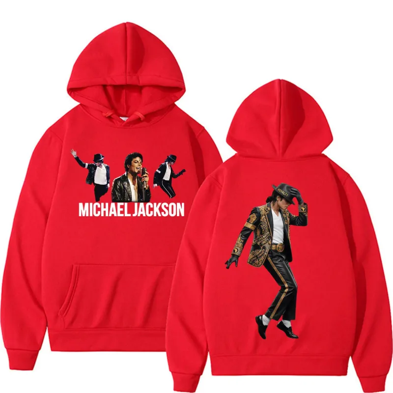 Michael Jackson King of Pop Music Fan Hoodies Men's Casual Fleece Bodywarmer Sweatshirts Fashion High Street Oversized Pullovers — image 10