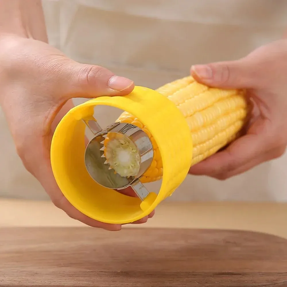 Corn Stripper Peeler Cob Cutter Thresher Corn Stripper Fruit Vegetable Tools Cooking Tools Kitchen Accessories Cob Remover — image 3