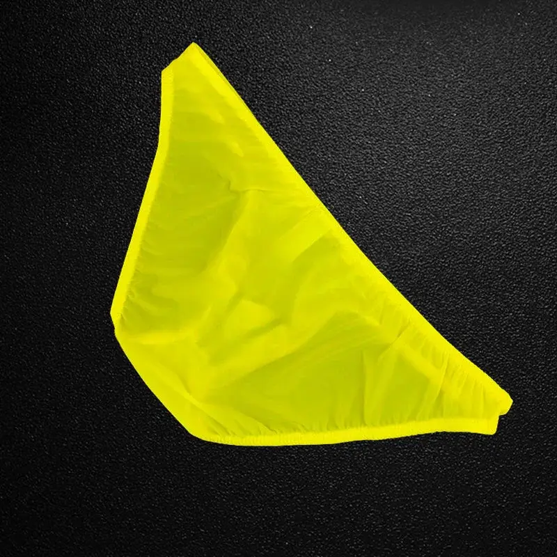 Herrbyxor Ice Silk Ultra Tunna Underkläder Sexiga U Bulge Pouch Man Trosor Elastisk Komfort Snabbtorkande Trosor Kalsonger — image 9