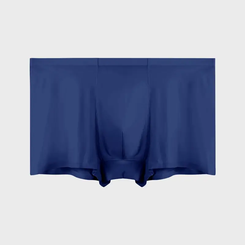 Panlalaking Kasuotang Panlalaki Panlalaking Bultuhang Ice Silk Seamless Boxer Briefs Antibacterial Breathable Sports Summer Manipis Comfort Boxer Bri — image 1