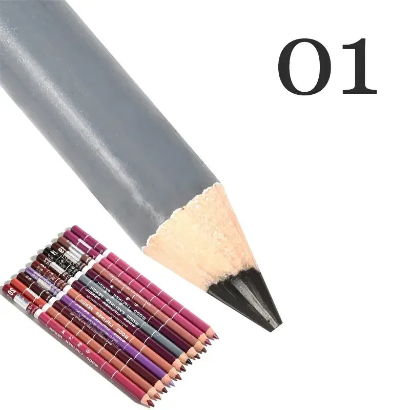 Delineador labial antiincrustante profissional, 28 cores, caneta de batom profissional, à prova d'água, lápis de contorno labial, maquiagem duradoura, delineador cremoso