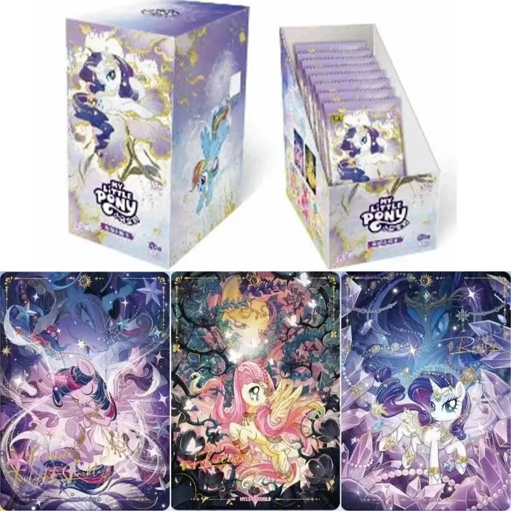 Genuine My Little Pony Card Friendship Eternal Card Radiant Moon Pack Gilded Flash Cards Anime Collection Card Toys Gift — image 1