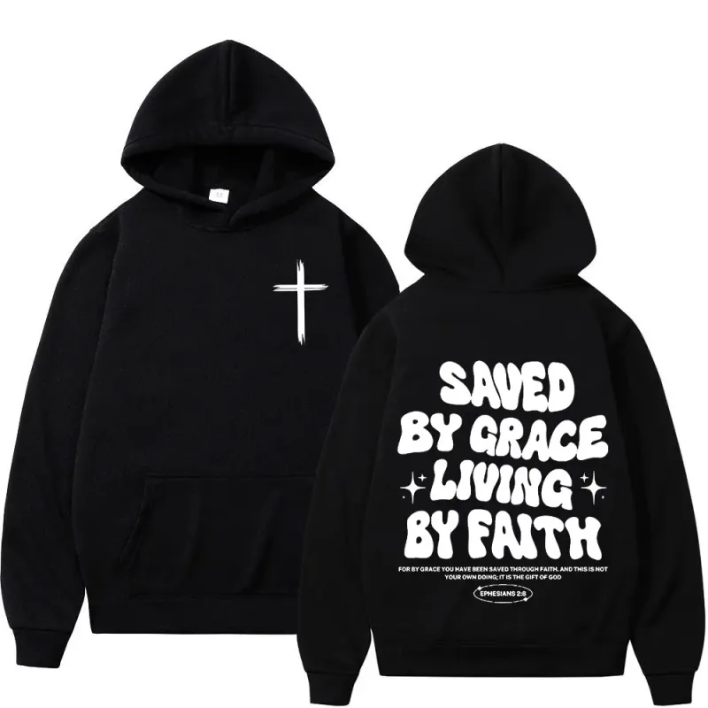 Cristão jesus bíblia verso hoodies roupas masculinas femininas moda harajuku vintage moletom com capuz casual hip hop agasalho y2k — image 1