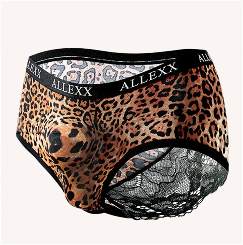 Herrunderkläder Spets cuecas masculino 3D-rymdfarkoster calzoncillos hombre leopardtryck lencerías muy heta sexiga kläder herrunderkläder — image 10