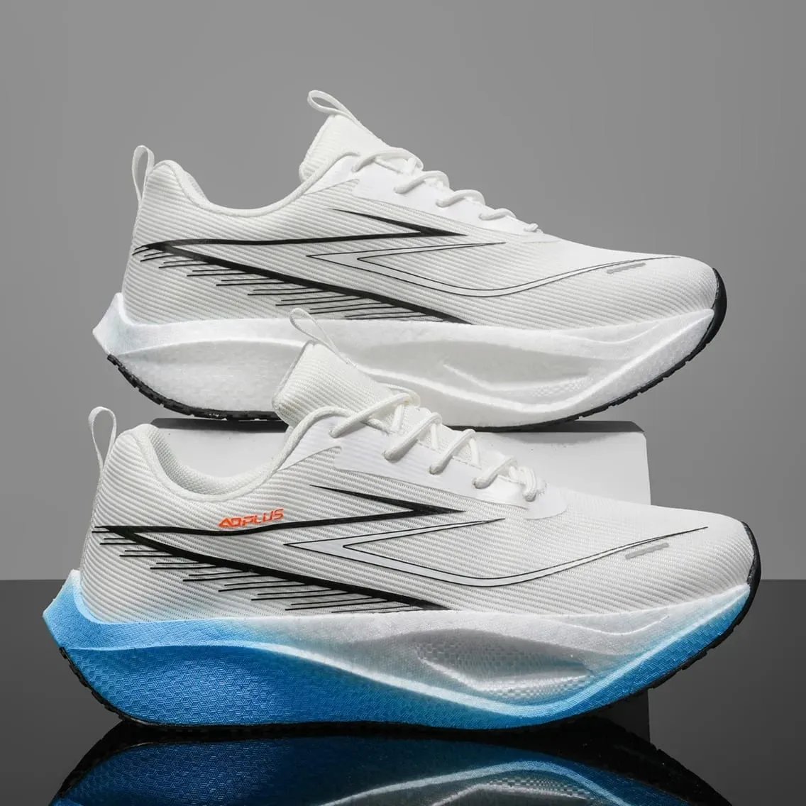 Men Running Shoes Carbon Plate Marathon Sneakers Lightweight Breathable Athletic Sports Shoes Women's Comfortable Walking Shoes — image 4