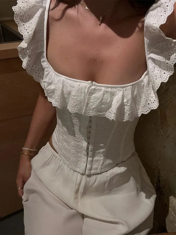 Women Sexy Solid Bandage Top Square Neck Striped Spaghetti Strap Corset Sleeveless Bodycon 2026 Summer Lady Party Fashion Vest — image 17