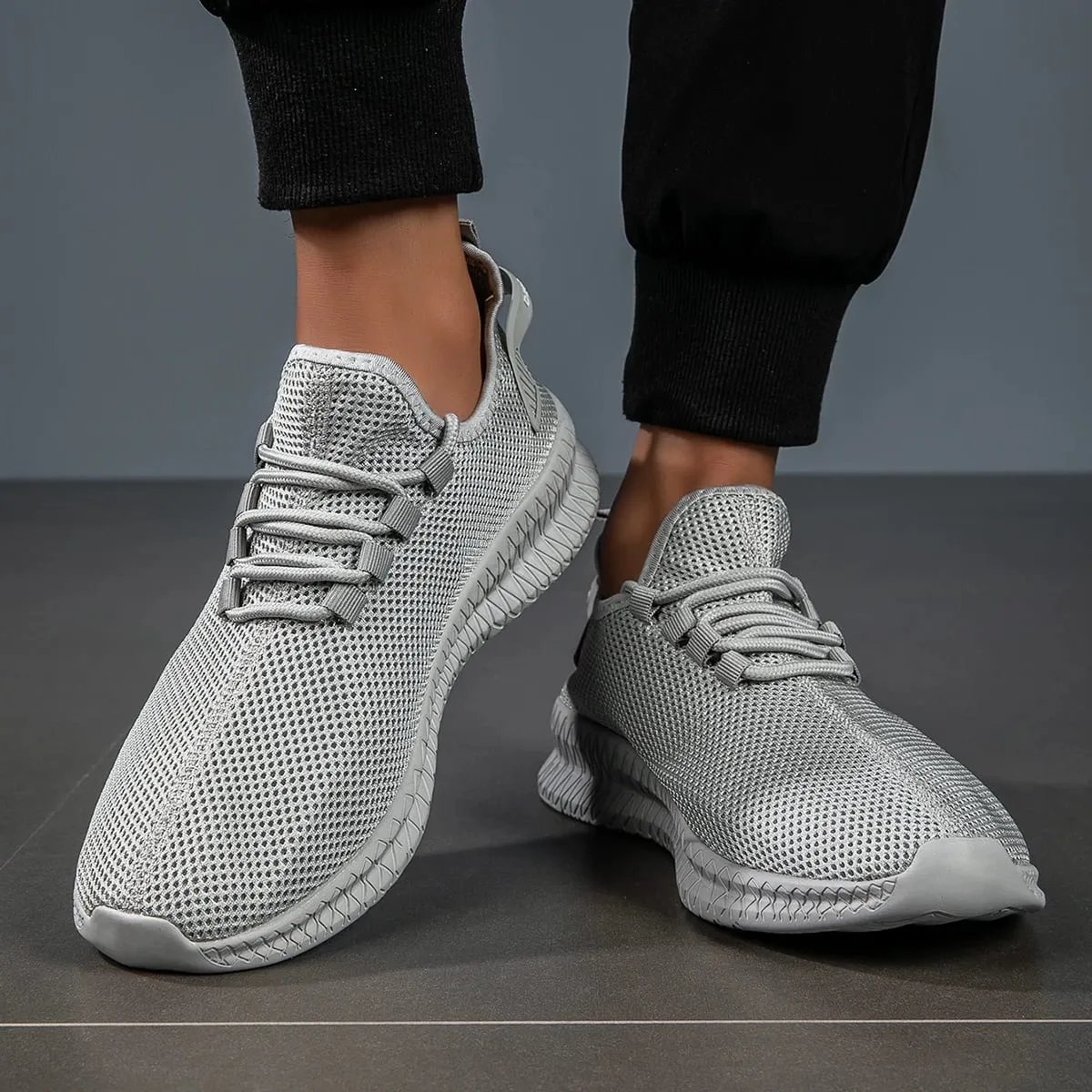 Mens Running Shoes Breathable Lightweight Sports Shoes Anti Slip Comfortable Gym Training Walking Sneakers for Men — image 8