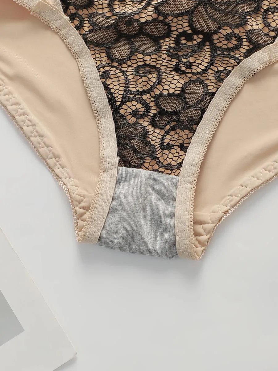 Women's sexy embroidered lace lingerie set with steel ring gathering push up daily casual close fitting bra set B2076 — image 6