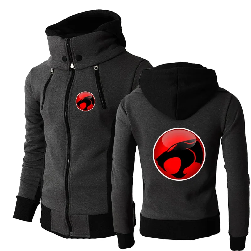 ThunderCat Logo The men's three-color zipper pullover is suitable for business wear in spring and autumn hoodies jacket — image 2
