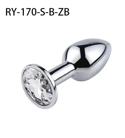 Plugue anal de metal para ânus de cristal, base de joias para jogador iniciante para jogador sênior, 5 tamanhos sm, massagem ponto g, brinquedos sexuais bdsm, 1 peça — image 14