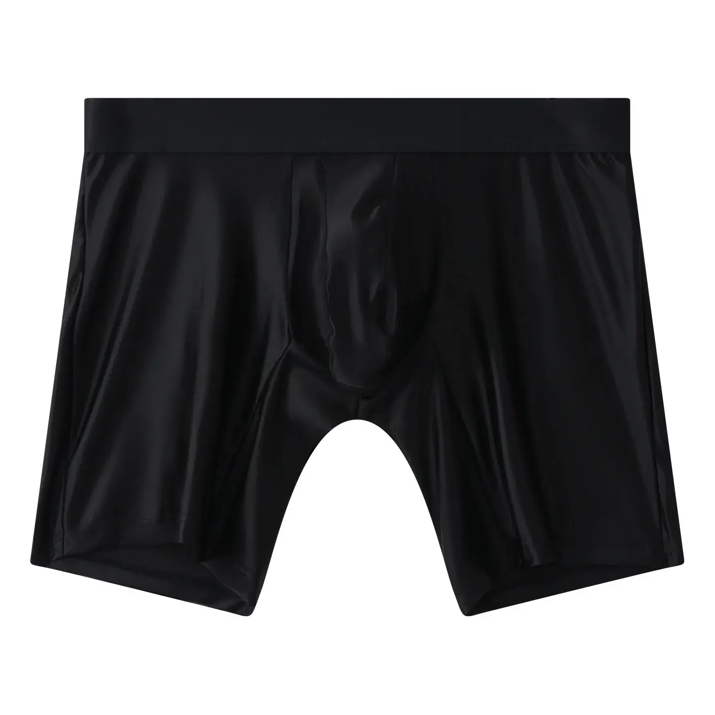 Roupa interior dos homens boxers sólido u bolsa calcinha para homem estendido perna boxer shorts homme cintura média esportes cuecas masculinas M-XXL — image 4
