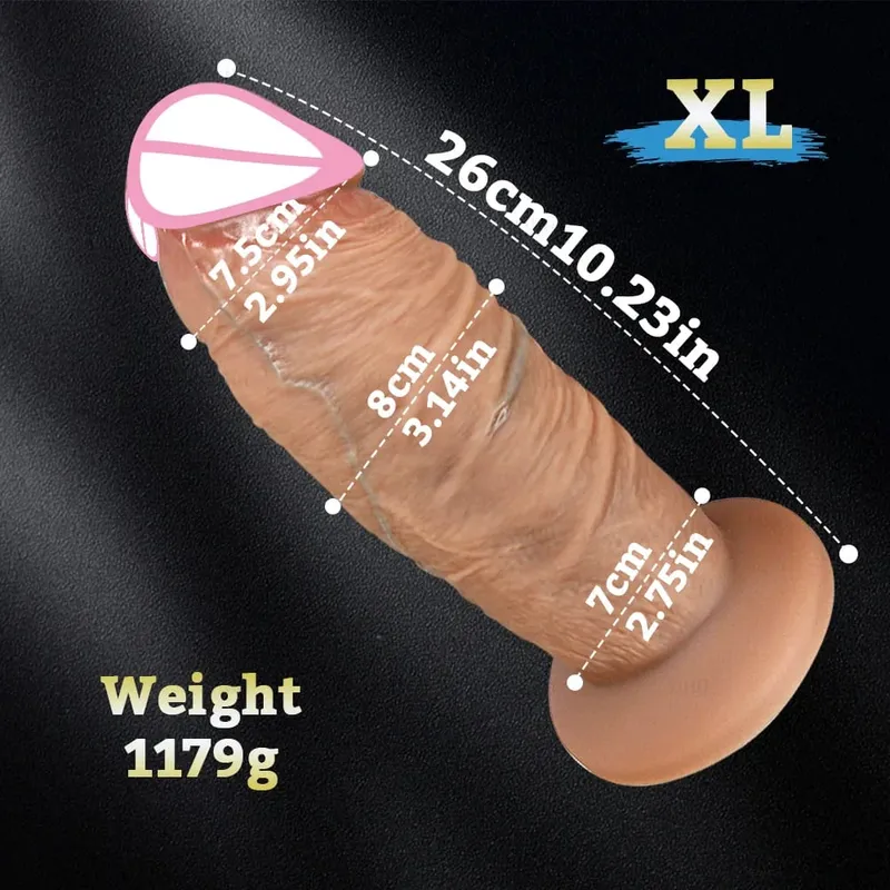 Μακρύ πέος Big Dick Super Realistic Thick Dildos Πρωκτικό Dildo Κολπικό Διαστολέα Παιχνίδι σεξ ενηλίκων Γυναικείο Αυνανισμός Buttplug — image 6