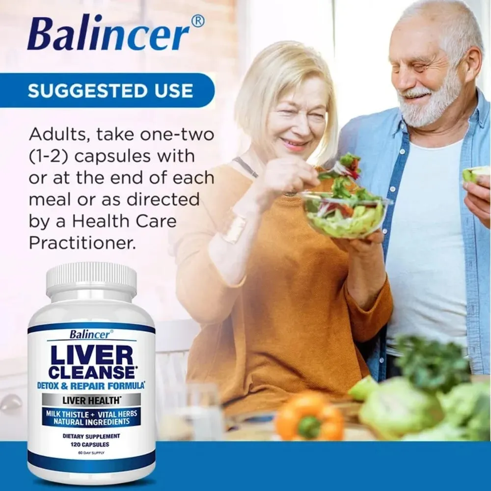Liver Cleanse Detox & Repair Fatty Liver Formula - Milk Thistle Silymarin Artichoke Extract Dandelion - Liver Health — image 6