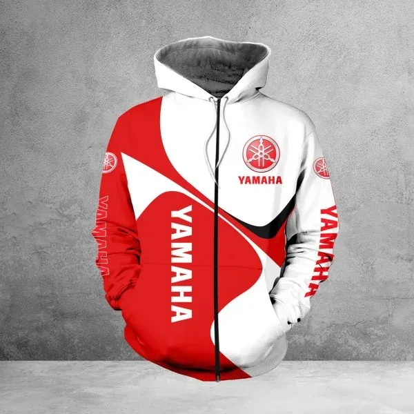 Yamaha Motorcycle Men's Hoodie 3D Printed Pullover High Quality Street Style Sweatshirt Windbreaker Sportswear — image 2