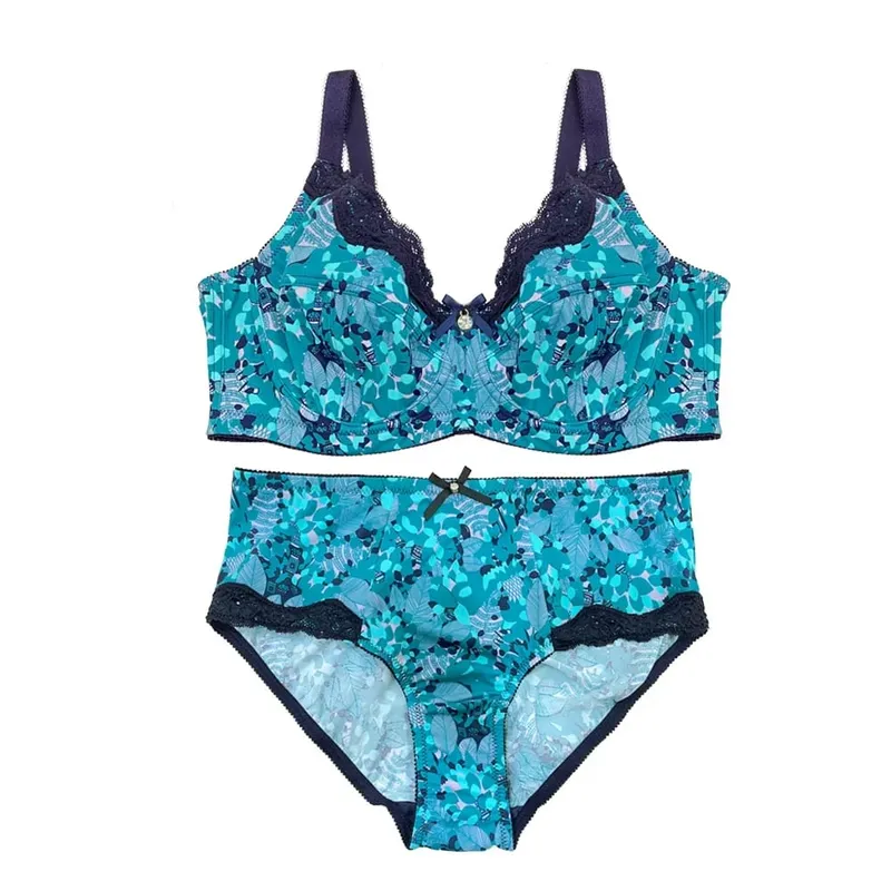 Mierside D0295 Hot Fashion Plus size Bra Set Walang Padding Lingerie Para sa Babae Sexy 34/36/38/40/42/44/46 C-D-DD-DDD(E)-F-G — image 6