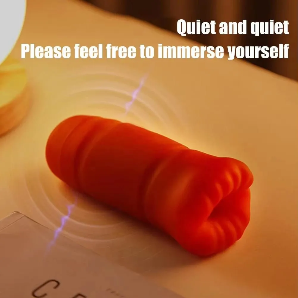 Automatic Male Masturbator Cup Vibrator Tongue Licking Blowjob Real Vagina Pocket Pussy Penis Oral Sex Toy For Adult Men Sex — image 3