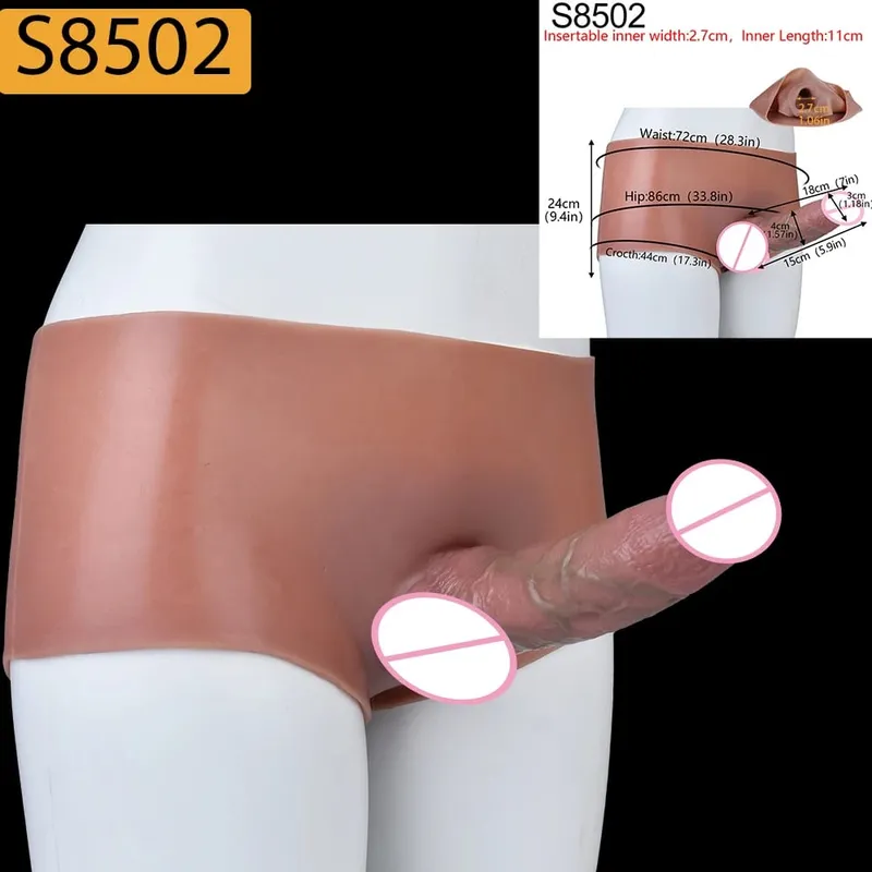 Strap-On Lifelike Penis Cover насадка на член Large Hollow DildoPants Intim vuxen sexleksak för par Sex — image 21