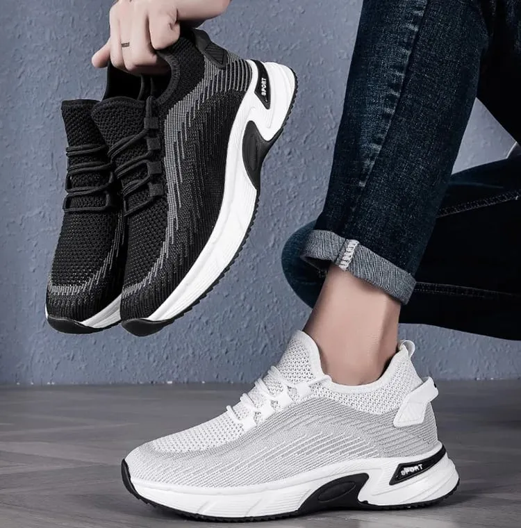 Elevator Shoes Invisible Heightening 8cm. Breathable Mesh Fabric Sports Shoes Heightening Inside for Men's Shoes Size 6cm — image 9
