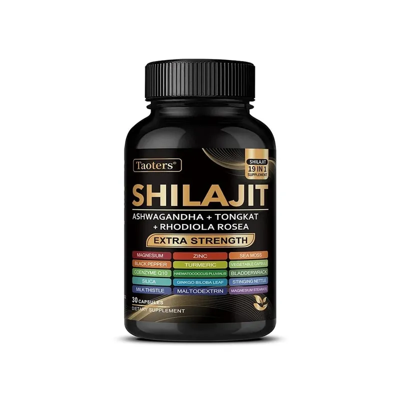 Shilajit Supplement with Sea Moss Ashwagandha Magnesium & Zinc - 19 IN 1 Organic Capsules Non-GMO Vegan Natural Mineral