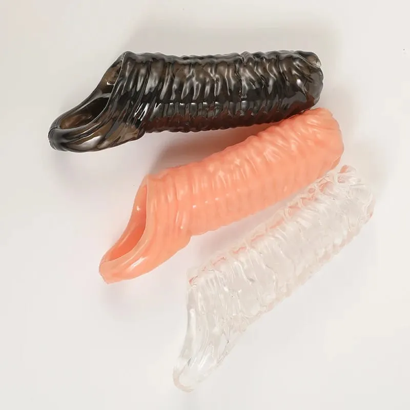 Lock Penis Ring Extension Sleeve Reusable Cock Rings Delay Ejaculation Condoms Male Penis Sex Toys For Men Adult 18 No Vibrator — image 2