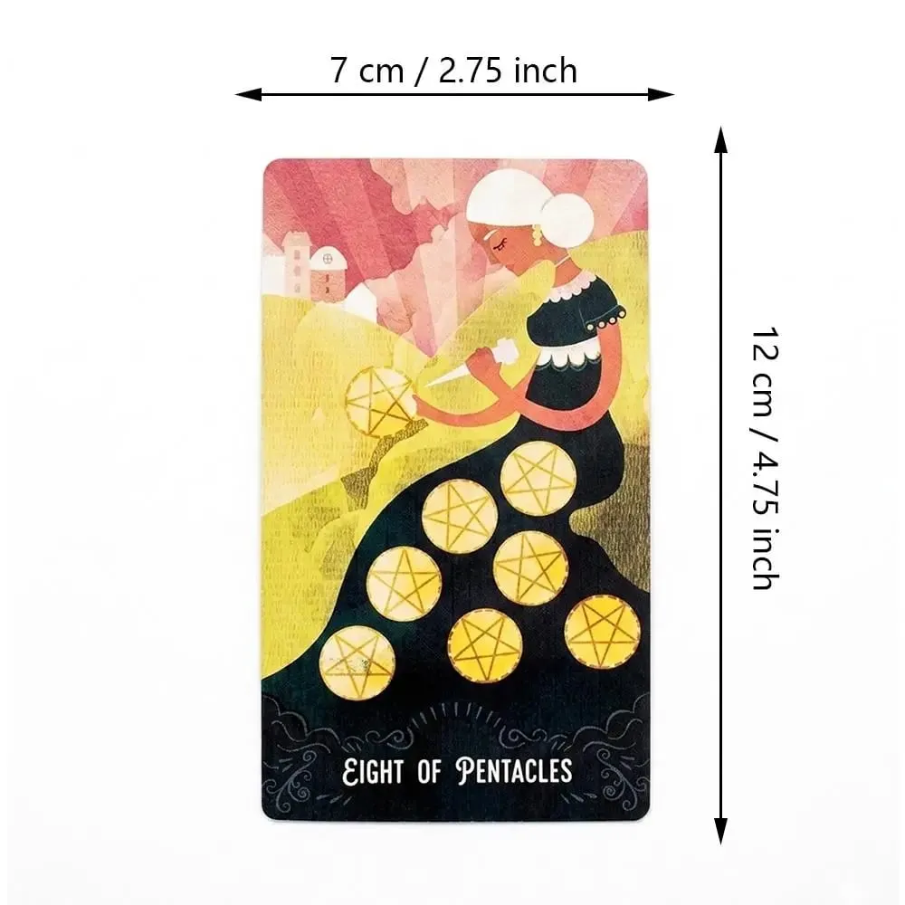 Star Maiden Tarot Destesi 78 Kartlı Deste Estetik Göksel İlahi Tarot Kartları İki Parçalı Sert Kutuda Çift Kabartmalı 12*7cm — image 5