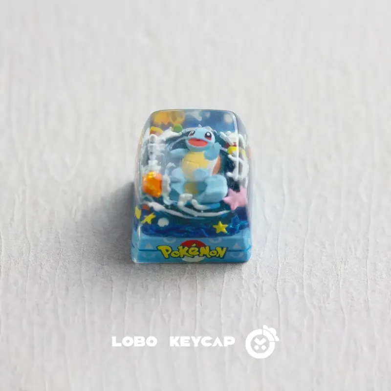 Pokemon Bulbasaur Squirtle Keycap Transparent Keyboard Accessories Anime Cute Resin Shrink Drip Glue Keycaps Oem Esc Original C4 — image 3