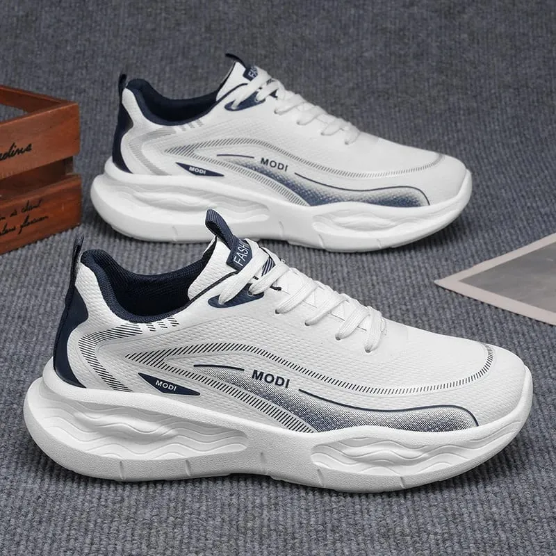 Artificial Leather Men Casual Shoes Breathable Male Lightweight Sneakers Outdoor Spring Walking Comfort Free Shipping — image 2