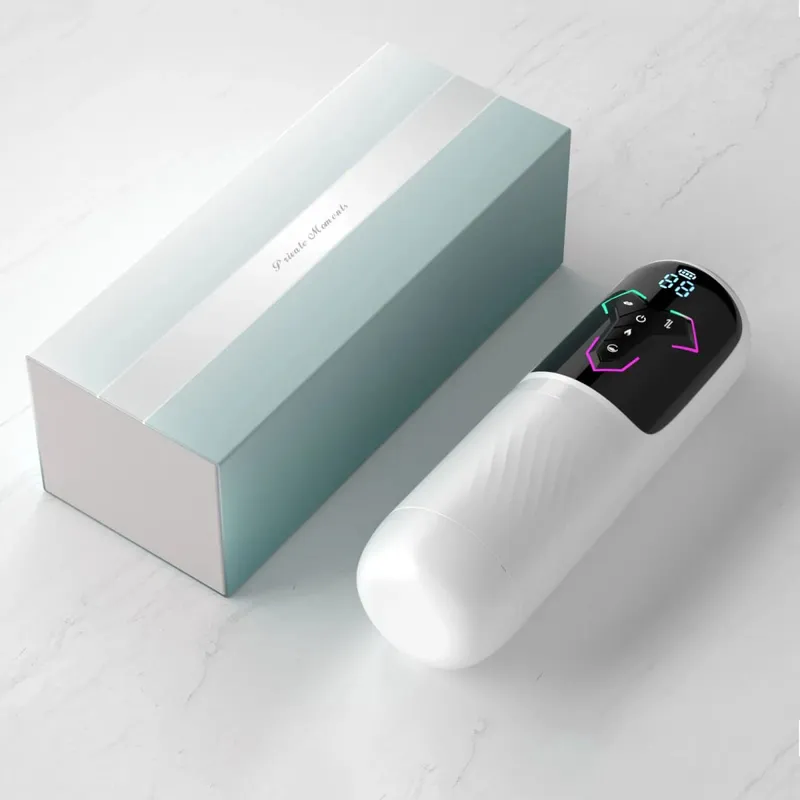 4 IN 1 Telescopic Sucking Licking Masturbator Cup Vagina Masturbation Blowjob Adults Sex Toy for Men Piston Automatic Mastubator
