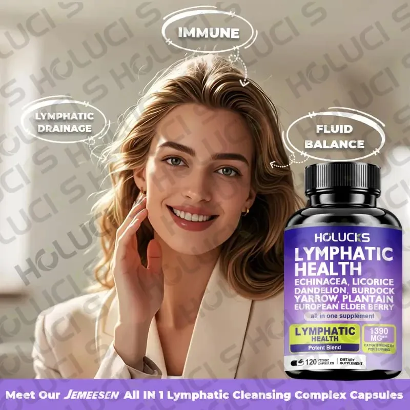 Buy 2 Get 2 Free! Pure Lymphatic Health Capsules Support Reduces Swelling Boosts Detox & Immune System Improves Circulation — image 3