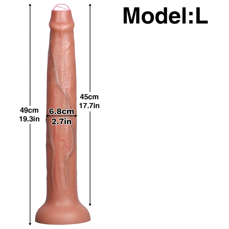 Super Long Realistic Dildos Butt Plug Soft Silicone Penis Adult Supplies Suction Cup Sex Toys for Woman Men Vagina Anal Massage