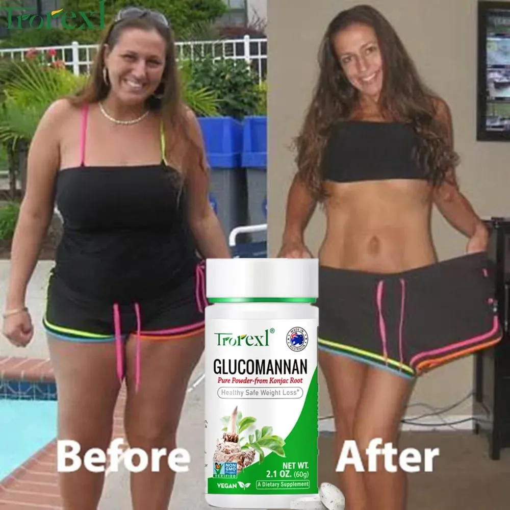 100PCS Glucomannan Powder Pagbaba ng Timbang| Vegan at Vegetarian | Non-GMO Gluten Free — image 4