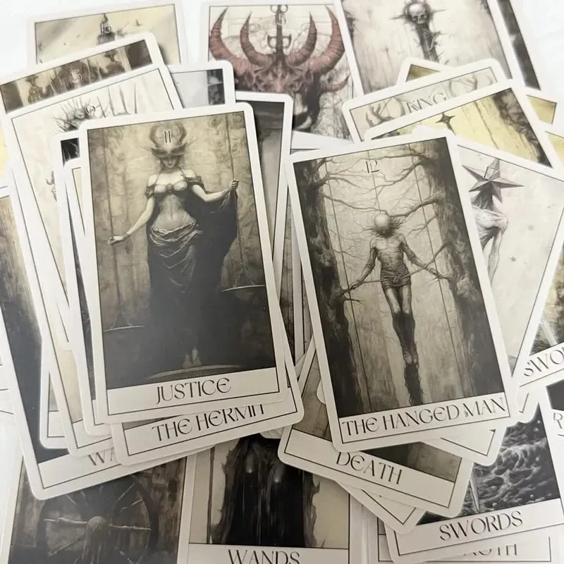 Gothic Horror Tarot Cards Wait 78 Tarots Board Games Leisure Entertainment Family Gatherings Gothic Tarot Deck — image 5