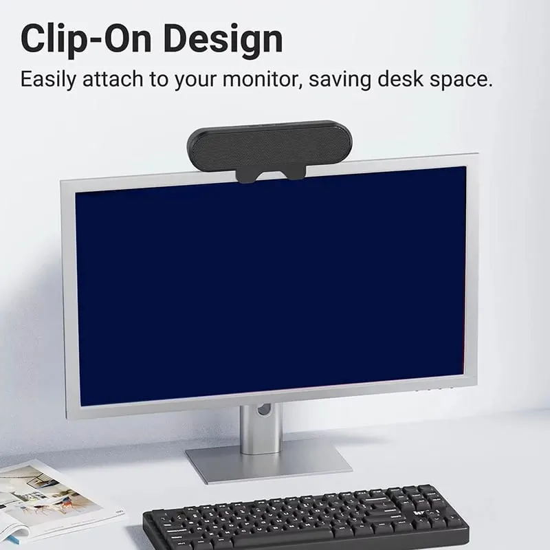 Mini Soundbar Speaker Clip Portable USB Wired Computer TV PC Laptop Desktop Subwoofer Sound Box Music Caixa De Som Bocina Coluna — image 3