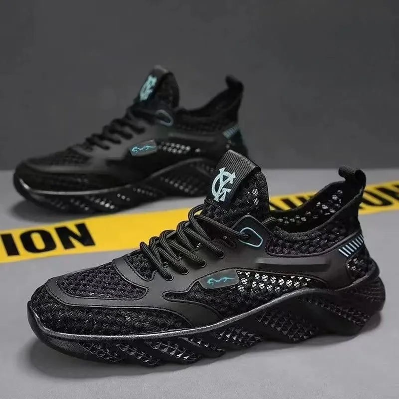 Sapatos casuais para homem versátil confortável malha sola macia tênis de corrida ao ar livre na moda sapato esportivo masculino — image 5