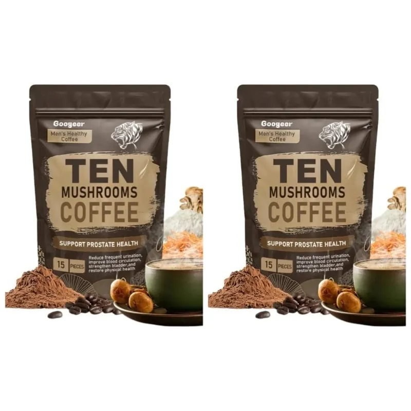 Supplement ng Mushroom Powder na may 10 Mushroom Blend Men's Healthy Mushrooms Coffee Powder Pang-araw-araw na Nutrisyon at Suporta sa Enerhiya — image 8