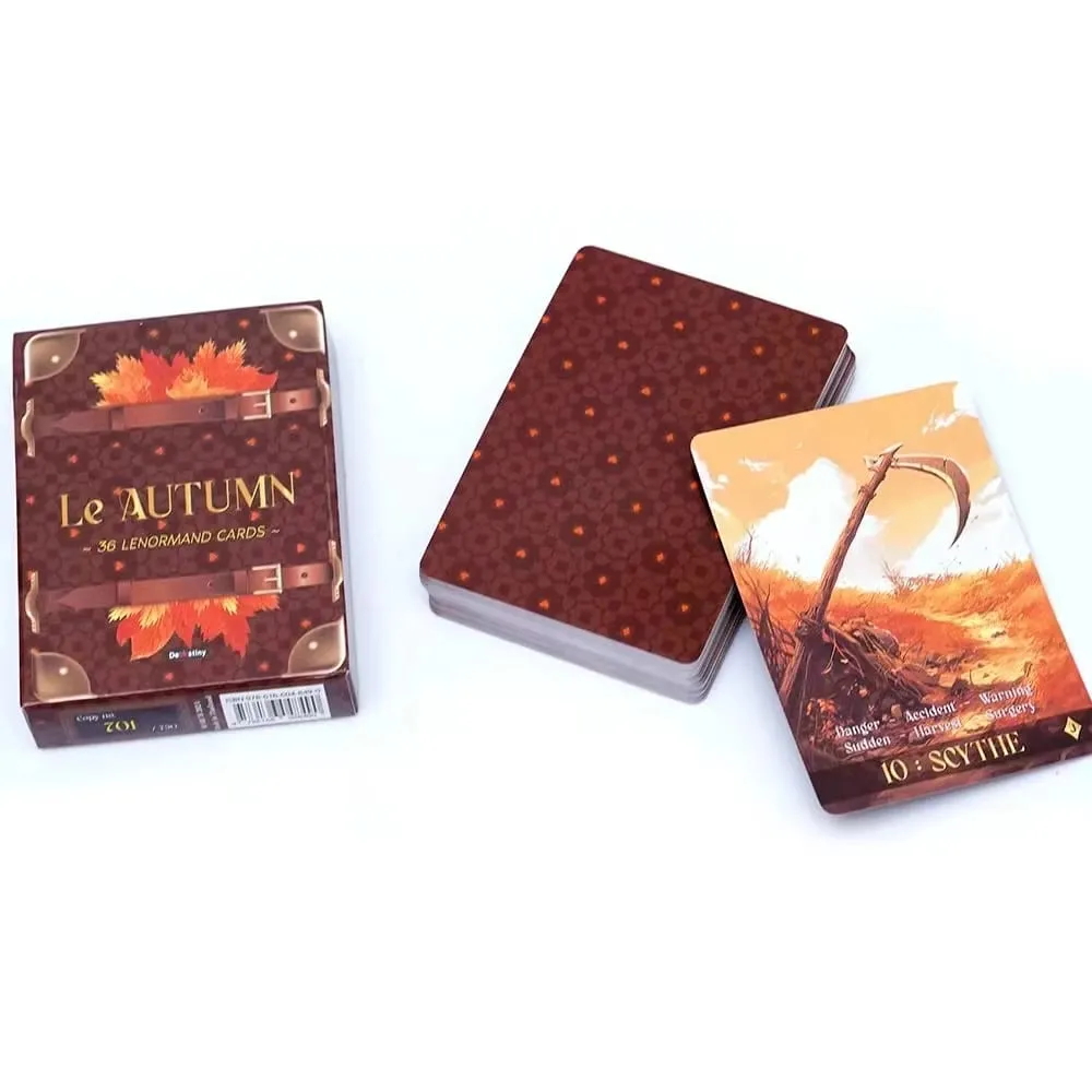 Nuovo Le Autumn Tarot 36 Lenormand Cards Deck Board Gioco Tarocchi Carta Divertente Delicato Rifornimenti Del Partito per la Famiglia Regalo Del Partito — image 2