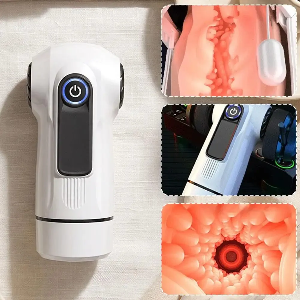 Men Training Device USB Fast Charge Adult Toy Airplane Cup Sensual Strong Vibration Three Language Voice Control Faster