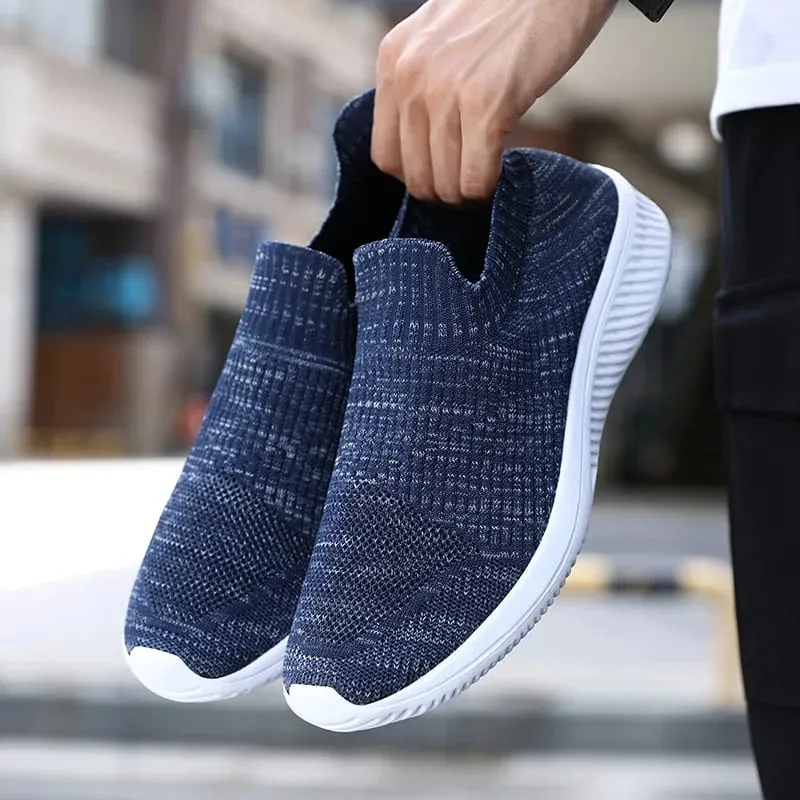 Mesh Men Shoes Breathable Sneakers Men Fashion Casual Walking Running Shoes Slip on Lightweight Mens Loafers Zapatillas Hombre — image 1
