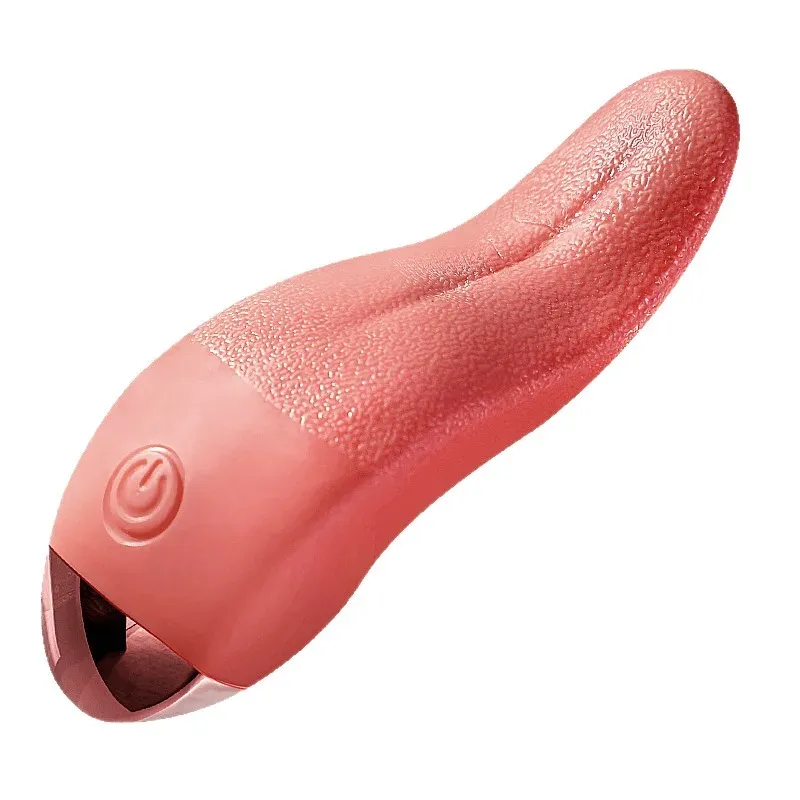 Língua vibrador feminino g ponto clitóris estimulador de mamilo realista lickingvagin massageador masturbador brinquedos sexuais adultos para mulher — image 1