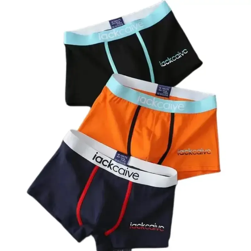 3 pçs calcinha masculina de algodão boxers masculino respirável homem boxer impresso cuecas confortáveis shorts masculinos roupa interior M-3XL — image 21