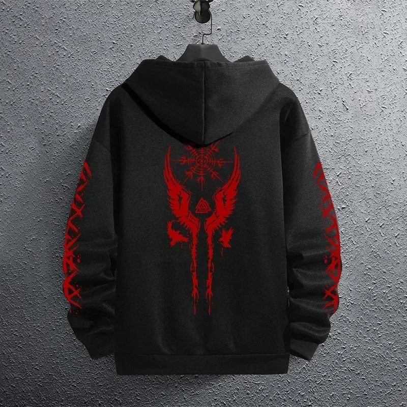 2025 Brand New Black Sweatshirts Autumn Winter Male Daily Casual Sporty Jogging Hoodie Men's Outwear Fashion Pullover — image 3