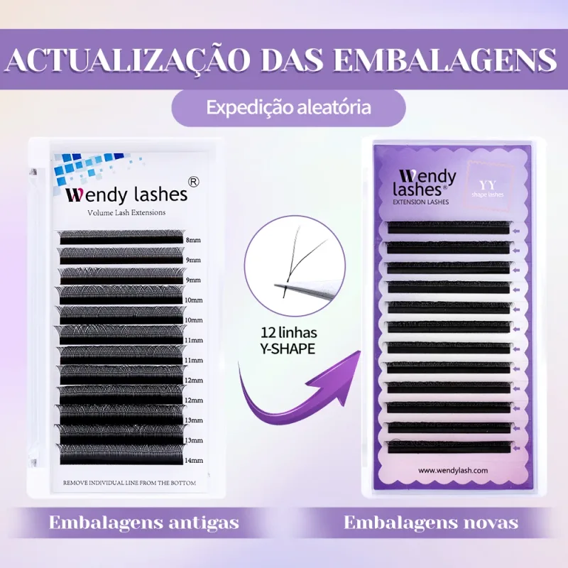 Wendy Lashes YY kształt przedłużanie rzęs automatyczne kwitnienie w kształcie litery W Bloom 3D 4D 5D 6D 8D gotowe materiały czarne rzęsy Cilios 5D — image 3