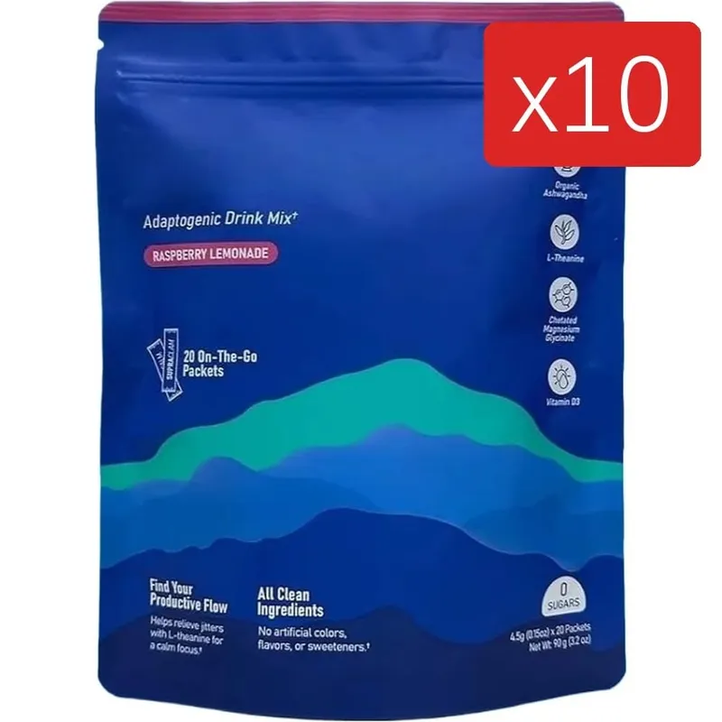Calming Powder Drink Mix with L-Theanine Focus Memory Concentration & Cognitive Support Healthy Cortisol Balance 20 Packets — image 13