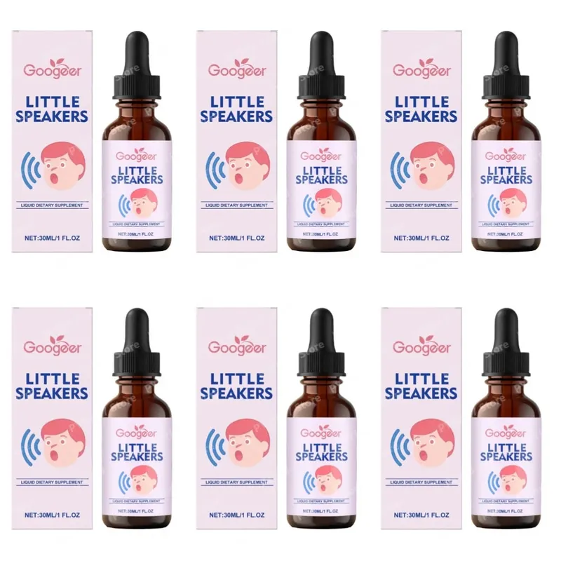 Googeer Little Speakers folyékony kiegészítő B12 vitamin D3 Zeolit ​​a verbális kifejezéshez, nyelv és fókusz támogatása gyerekeknek 30 ml